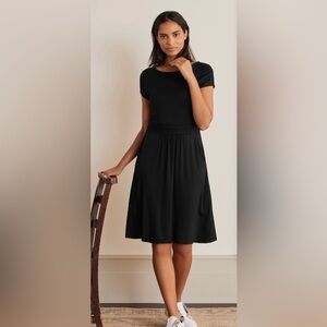 Boden Amelie Jersey Dress in Black 18L